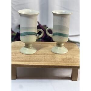 Set of 2 Vintage Otagiri Irish Coffee Mugs | 8 oz, 5.5" Tall Retro Drinkware